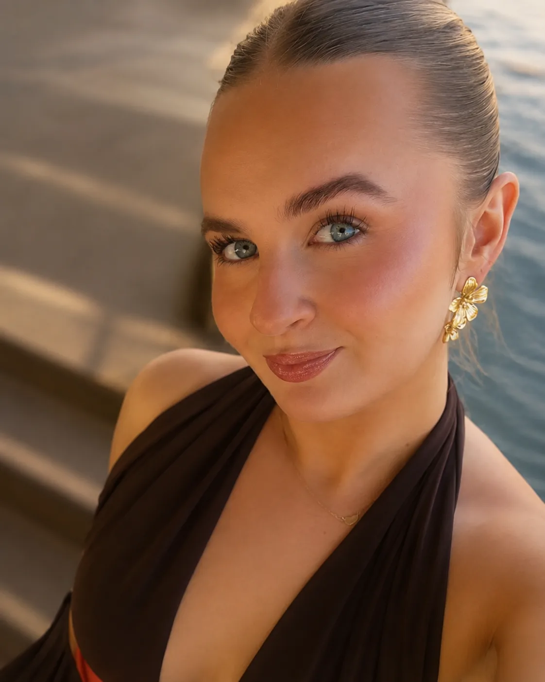 Soft glam makeup look